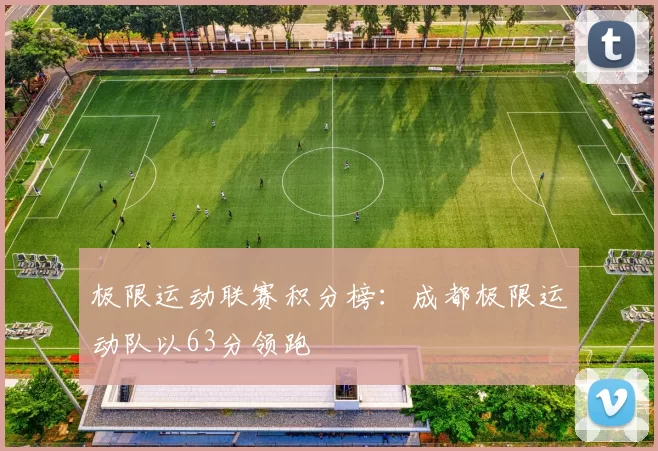 极限运动联赛积分榜：成都极限运动队以63分领跑